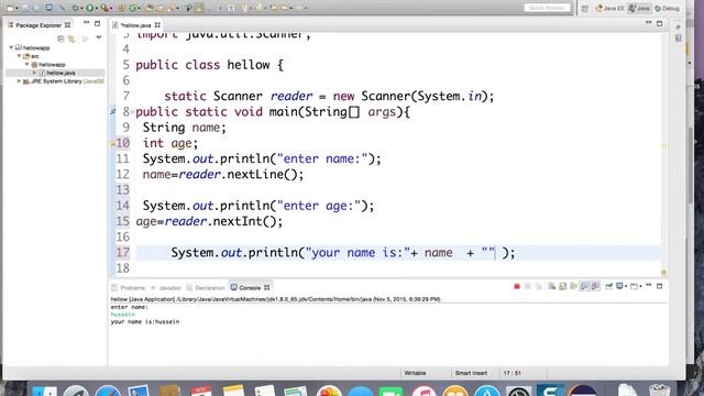 4- java Scanner تعلم برمجة جافا|دوال الأدخال смотреть онлайн