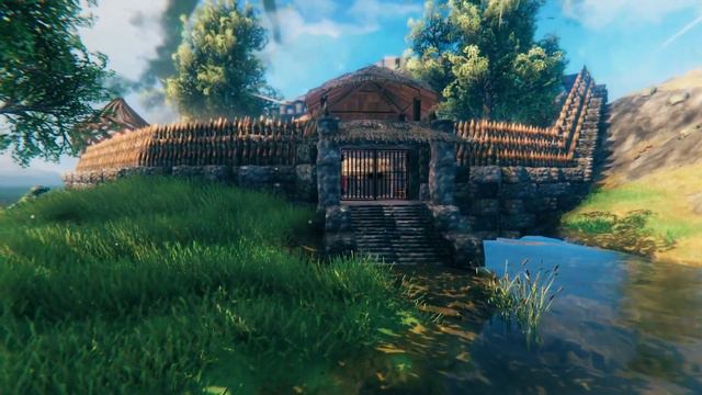 Valheim Build - Castle Gehenna de Meadows смотреть онлайн