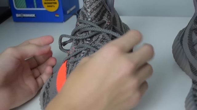 HOW TO LACE YOUR YEEZY 350!! смотреть онлайн