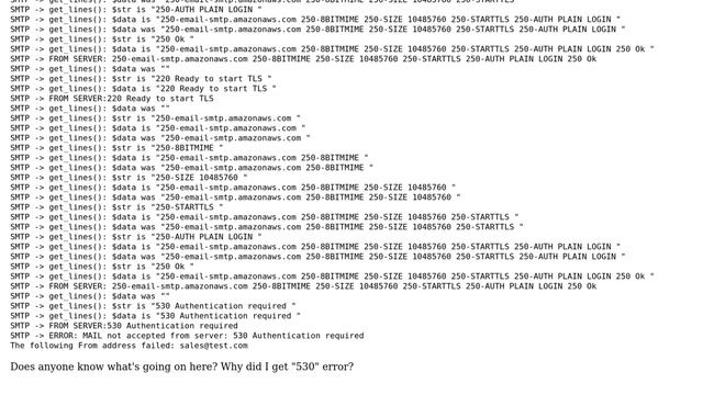 Drupal: ERROR: MAIL not accepted from server: 530 Authentication required , SMTP Authentication смотреть онлайн