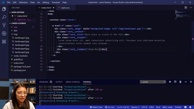 Responsive card UI with flexbox and hover effects | HTML/CSS смотреть онлайн