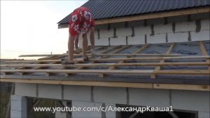 Обрешетка и контробрешетка крыши пристройки