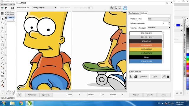 Vectorizar de forma rápida en Corel Draw/Serigrafía смотреть онлайн