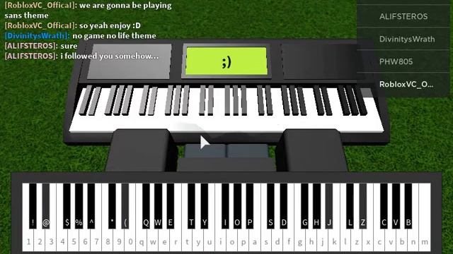 Roblox Piano Keyboard megalovania смотреть онлайн