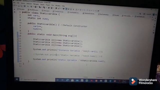 Create static variable Pg in ##java смотреть онлайн