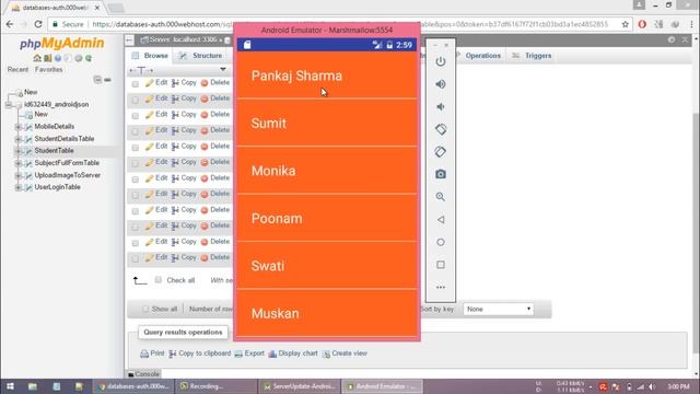 Android PHP Insert Update Delete Display Data From MySQL Database From Application Using JSON Serve смотреть онлайн