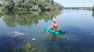 Самодельный катамаран из пенопласта