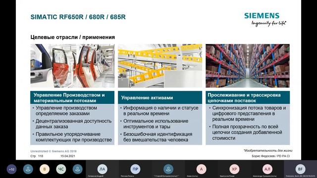 Внедрение систем идентификации на производстве RFID, OID, RTLS смотреть онлайн