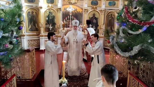 Соборная Литургия в Кафедральном соборе Кировоградской епархии на второй день Рождества Христова смотреть онлайн