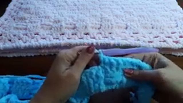 ПЛЕД ДЛЯ НОВОРОЖДЕННОГО РЕБЁНКА пряжа Alize BABY Softy Plus