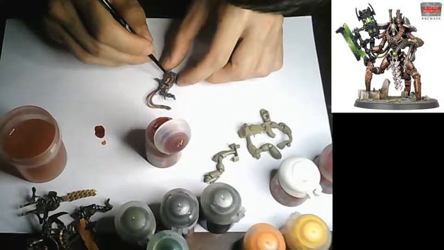 Покрас. Уже не на "полку", но еще не "художка" Necrons mephrit Dynasty. Skorpekh Lord #4 смотреть онлайн