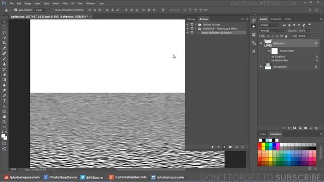 Photoshop Action: Create Water Reflections Photo Effect With Just One Click смотреть онлайн
