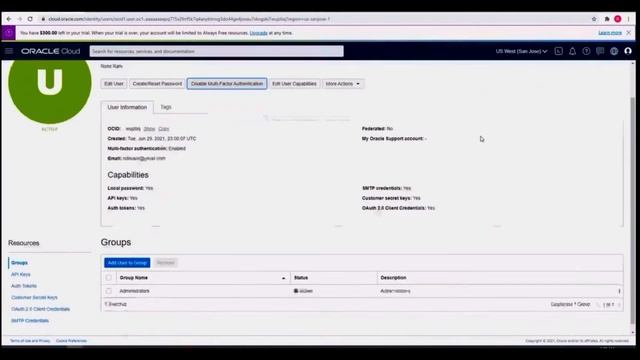Setting up Multifactor authentication on Oracle cloud смотреть онлайн