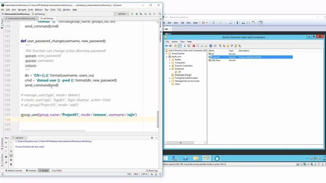 Automate Active Directory #13 Change password of active directory users DSMOD USER смотреть онлайн