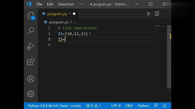 ➋➎-PYTHON TUTORIALS | LIST operations |index |remove |pop |sort |reverse | del functions in pytho смотреть онлайн