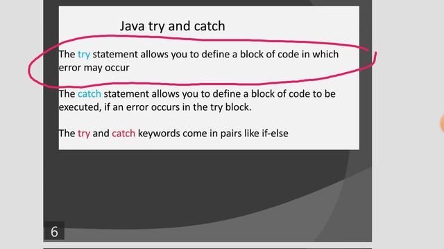 Exceptional handling in java смотреть онлайн