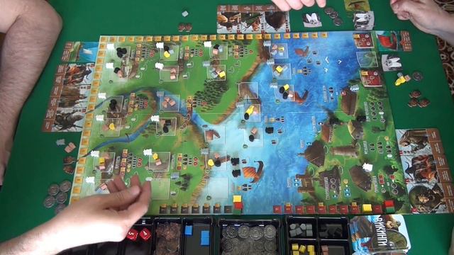318 Викинги - играем в настольную игру. Raiders of the North Sea board game. смотреть онлайн