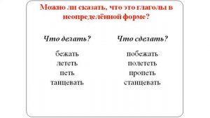 Неопределённая форма глагола, 3 класс. УМК «Школа России».