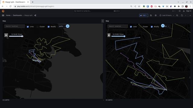 Grafana MapGL: Retrospective Editing And Timeline UI