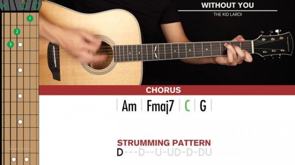 Without You Guitar Cover The Kid LAROI 🎸|Tabs + Chords|