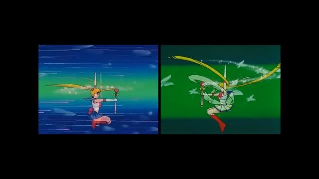 Sailormoon - Moon Spiral Heart Attack & Rainbow Moon Heartache (Split Screen) смотреть онлайн