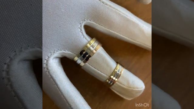 Обручальные кольца в стиле Картье, 3 цвета золота. смотреть онлайн