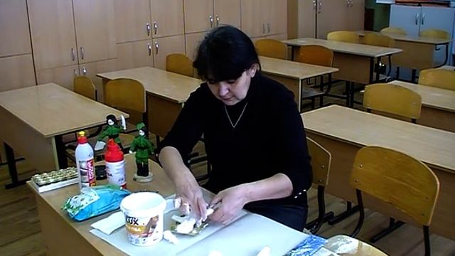 Изготовление солдата из ваты. Мастер-класс смотреть онлайн