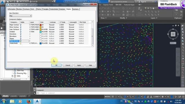 CIVIL 3D 2015 ( ELEVATION&SLOP &DIRECTION 3 )(PART 1) смотреть онлайн