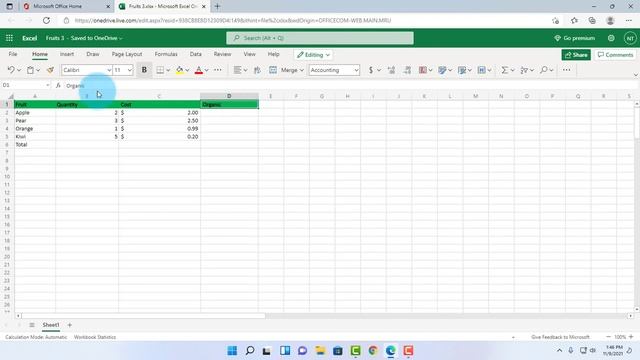 Use Microsoft Excel for free- Web Version. смотреть онлайн