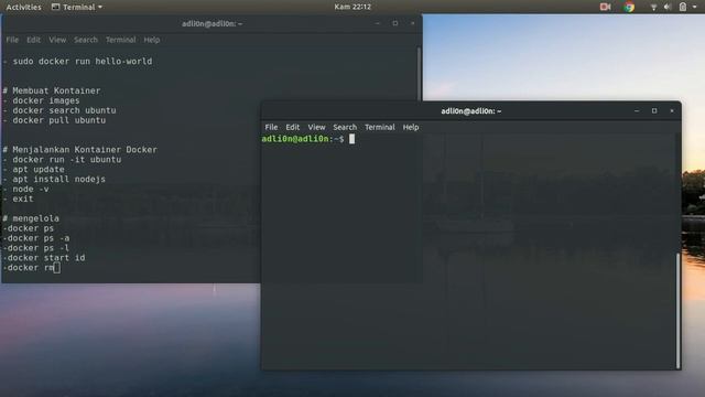 Instalasi docker dan create container pada ubuntu 18.04 | Dimas Aldi Candra S. | 193307010 смотреть онлайн