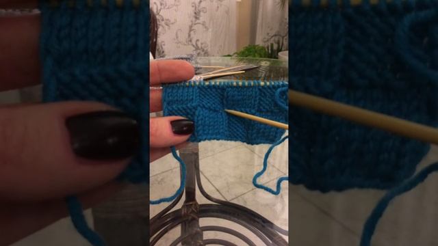How to knit. Вязание спицами. Урок 6. Узор шахматы квадраты