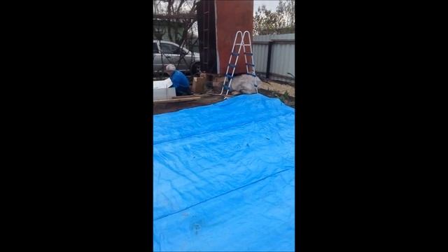 установка и подготовка земли под каркасный бассейн Polygroup