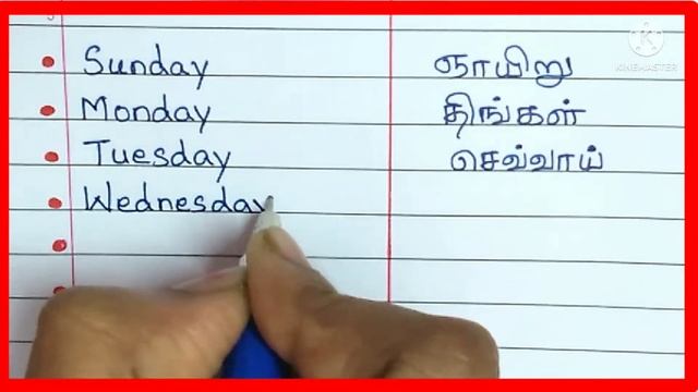 Sunday Monday Spelling/Days of the week in English and Tamil /Learn English and Tamil/InfoBox смотреть онлайн