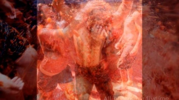 La Tomatina tomato fight festival, Buñol, Spain