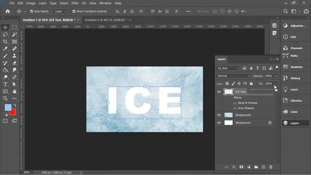 How to Create Ice Text Design | Photoshop cc Tutorial 2020 Free Typography for beginners смотреть онлайн