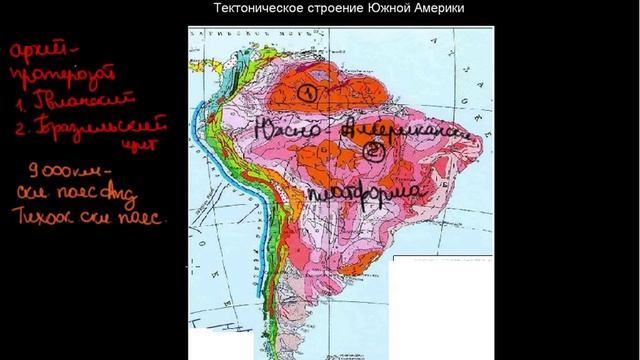267 Тектоническое строение Южной Америки смотреть онлайн
