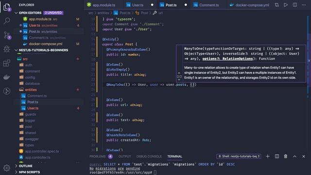 Nest JS for Beginners Course (Node JS) TypeORM and Mysql #28 смотреть онлайн