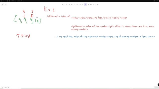 Missing Element in Sorted Array - LeetCode 1060 - Python - Binary Search смотреть онлайн
