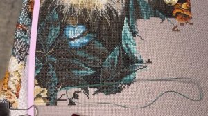 Живой процесс вышивки/ Вышивка ASMR/ Вышивка крестиком