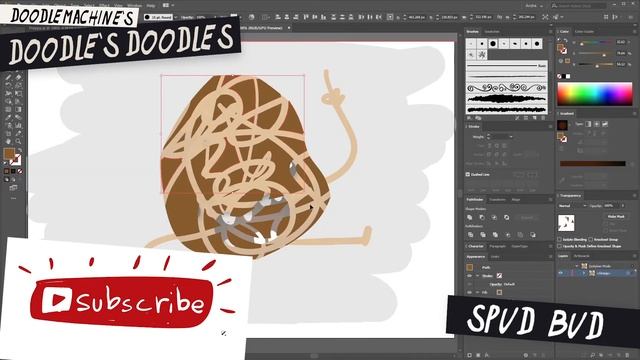 Let's draw a POTATO ~ Adobe Illustrator Drawing Demo смотреть онлайн