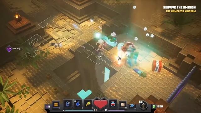 The Desert Temple and The Necromancers Staff | Let's Play Minecraft Dungeons смотреть онлайн