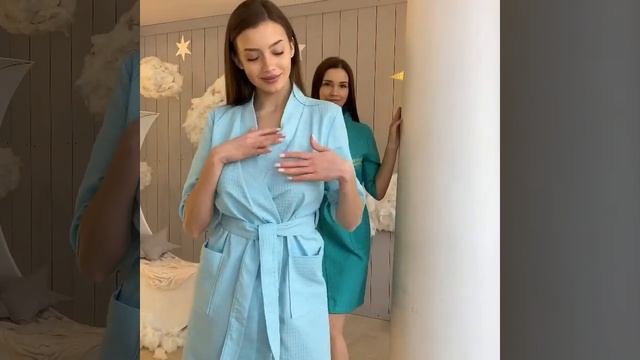 Халат женский вафельный Папилон смотреть онлайн