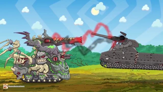 БОЙ ОДИН ПРОТИВ ДВУХ _ Левиафан%2C Морок%2C Ратте - Мультики про танки