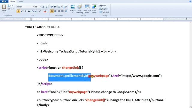 CHANGE HTML ATTRIBUTE USING JAVASCRIPT DEMO смотреть онлайн