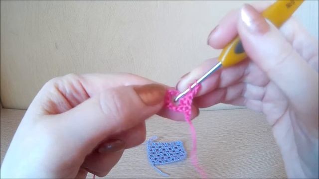 Простой узор крючком для начинающих 