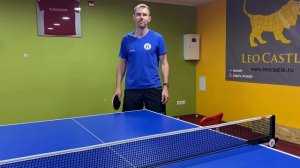 Подача с нижним вращением по линии! Любимая подача "ВИКТАРЫЧА" в настольном теннисе!