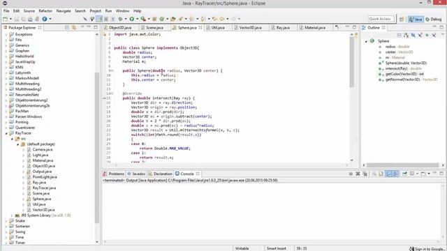 Grafik in Java - Raytracing #15 - Shading Output смотреть онлайн