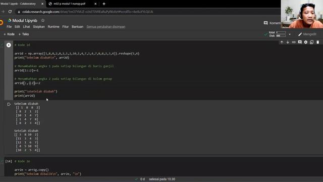 Data Mining Modul 1 - Manipulasi Array Menggunakan Numpy смотреть онлайн