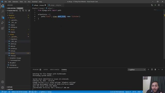 How to create list view in Django | Function based view in Django | Blog Post Website - 7 смотреть онлайн