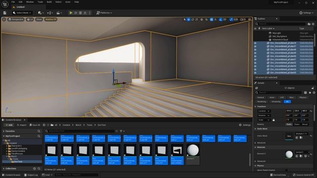 UE5 Unique Study: Export/Import Geometry Separate or Combined for Large Final Environment (ProsCons смотреть онлайн
